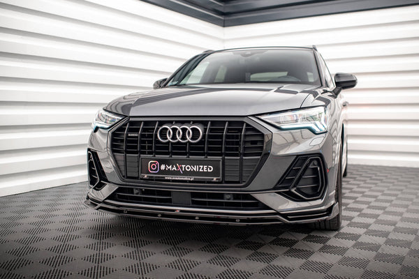 FOR AUDI - Q3 SUV S-LINE F3 - FRONT SPLITTER - V4