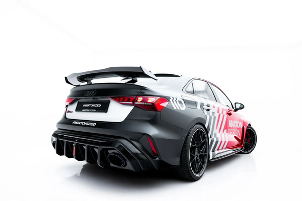 FOR AUDI - RS3 SEDAN - 8Y FACELIFT - REAR VALANCE (VERSION WITH LED LIGHT)