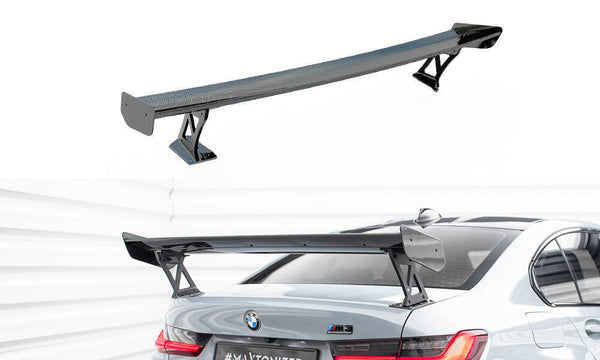 FOR BMW - M3 G80 / M340I G20 / 3 M-PACK G20 / 3 STANDARD G20 - CARBON SPOILER WITH EXTERNAL BRACKETS UPRIGHTS