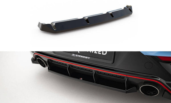 Central Rear Splitter suitable for Hyundai Veloster N Mk2