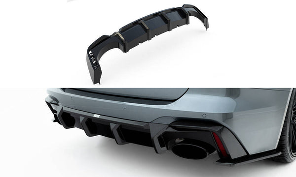 FOR AUDI - RS6 C8 - REAR DIFFUSER - CARBON FIBER (VERSION WITHOUT TOWBAR)
