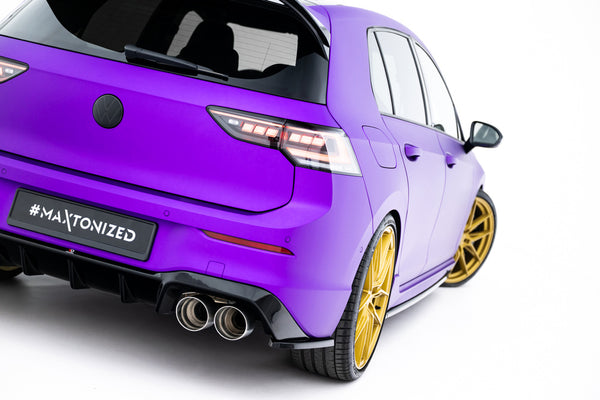 FOR VOLKSWAGEN - GOLF R - MK8/ MK8 FACELIFT - REAR SIDE SPLITTERS - V3