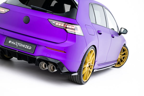 FOR VOLKSWAGEN - GOLF R - MK8/ MK8 FACELIFT - REAR SIDE SPLITTERS - V6