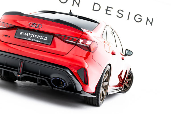 FOR AUDI - RS3 SEDAN - 8Y FACELIFT - REAR SPLITTER (WITH VERTICAL BARS) - V1