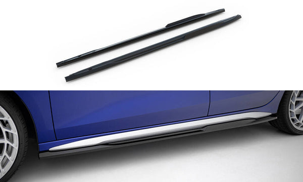 FOR AUDI - S3 / A3 S-LINE - 8Y FACELIFT - SIDE SKIRTS DIFFUSERS - V2