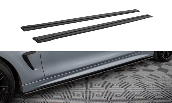 Street Pro Side Skirts Diffusers suitable for BMW 4 Coupe / Gran Coupe / Cabrio M-Pack F32 / F36 / F33