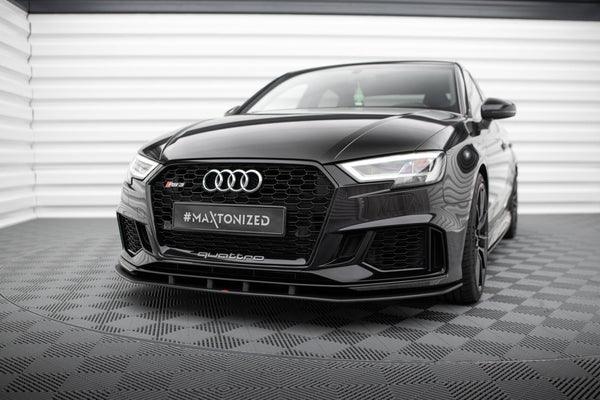 FOR AUDI - RS3 8V FACELIFT - SEDAN - STREET PRO FRONT SPLITTER - V1