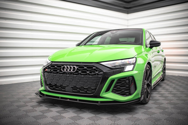 FOR AUDI - RS3 - 8Y - STREET PRO - FRONT SPLITTER - V1 + WINGS