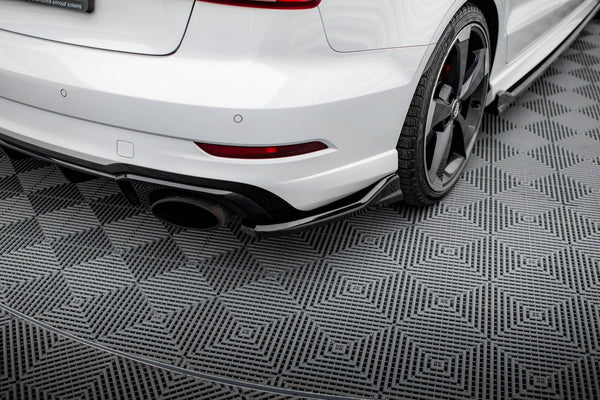 FOR AUDI - RS3 8V FACELIFT - SEDAN - REAR SIDE SPLITTERS - V3