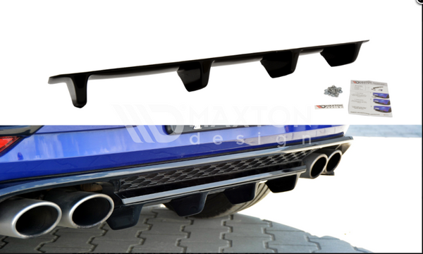 FOR VOLKSWAGEN - MK7.5 GOLF R - FACELIFT - CENTRAL REAR SPLITTER