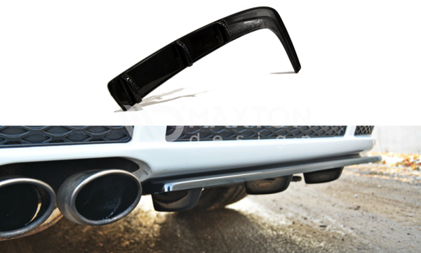 FOR AUDI - RS4 B5 - REAR SPLITTERS - WITH A VERTICAL BAR