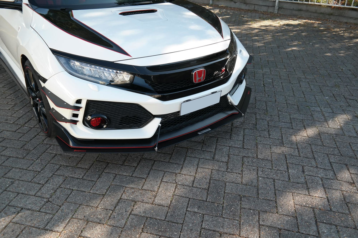 Honda - Civic X - Front Racing Splitters - Type R - V1 – Maxton