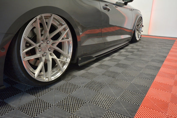 FOR AUDI - B9 S5 - SIDE SKIRTS DIFFUSERS (FIBERGLASS