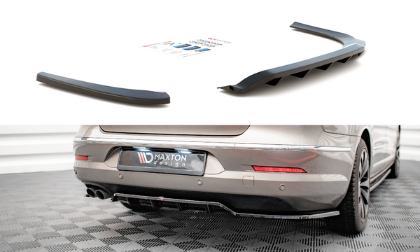 FOR VOLKSWAGEN - PASSAT CC - CENTRAL REAR SPLITTER - WITH VERTICAL BARS - STANDARD