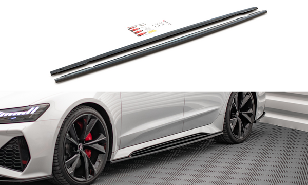 FOR AUDI - RS6 / RS7 C8 - SIDE SKIRTS DIFFUSERS - V2