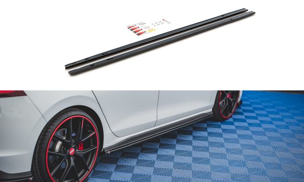 FOR VOLKSWAGEN - MK8 GOLF GTI / GTI CLUBSPORT / R-LINE - SIDE SKIRTS DIFFUSERS