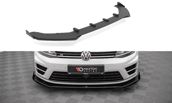 FOR VOLKSWAGEN - MK7 GOLF R - FRONT DURABILITY RACING SPLITTER - V1 + WINGS