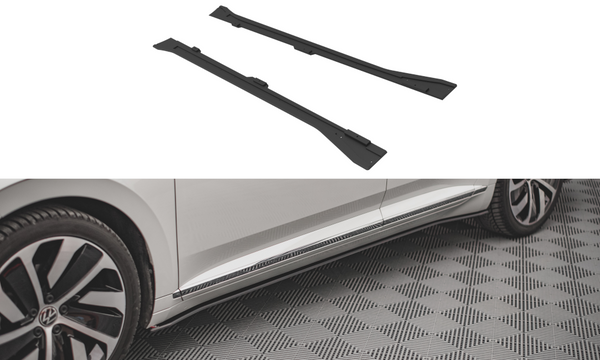 FOR VOLKSWAGEN - ARTEON R-LINE - FACELIFT - STREET PRO SIDE SKIRTS DIFFUSERS - V1