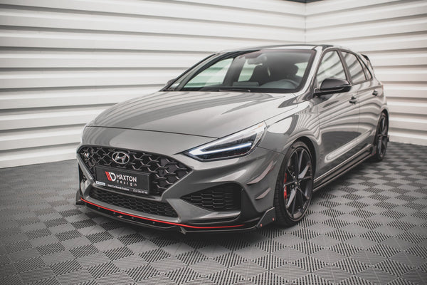 FOR HYUNDAI - I30 N - HATCHBACK/FASTBACK - MK3 - FACELIFT - FRONT SPLITTERS + WINGS - V1
