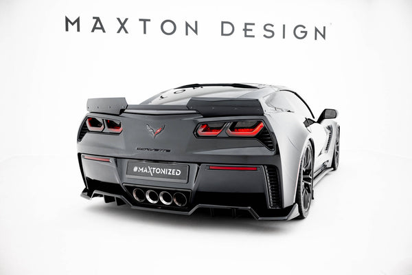 Chevrolet - Corvette Z06 C7 - Central Rear Splitter (with vertical bars)