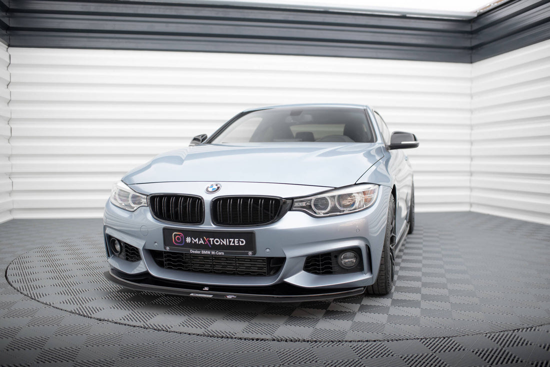 FOR BMW - 4 SERIES - COUPE / GRAN COUPE / CABRIO M-PACK F32 / F36 / F33 - HYBRID FRONT SPLITTER