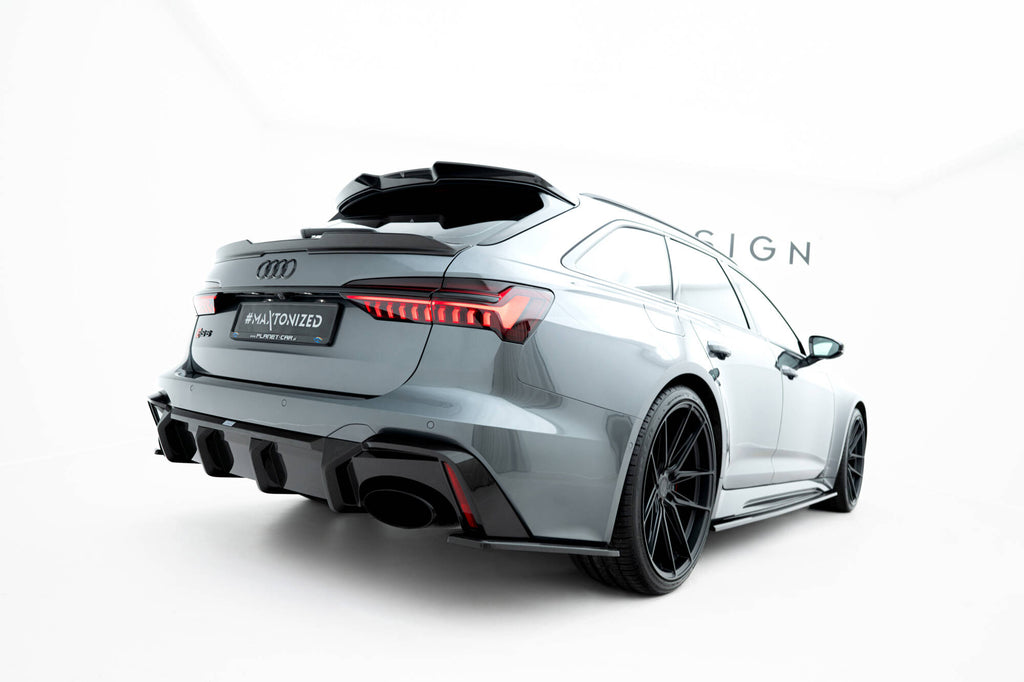 AUDI - RS6 C8 - REAR DIFFUSER - CARBON FIBER (version without towbar ...