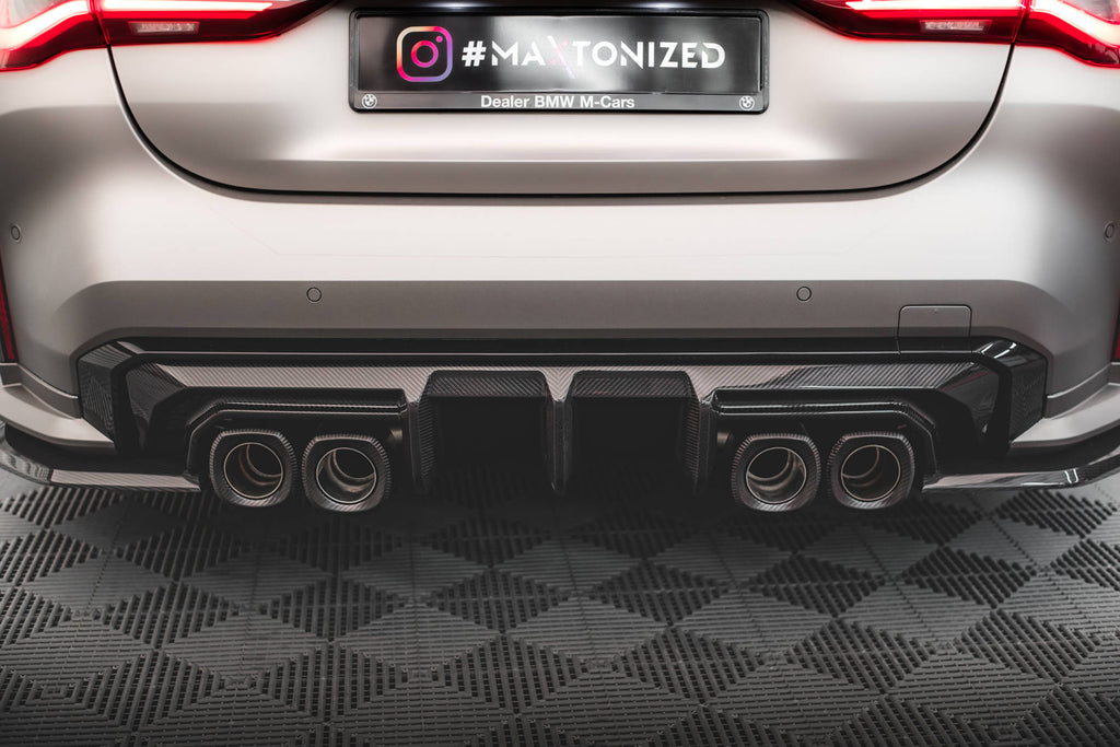 BMW - M3 SEDAN / TOURING G80 / G81 & M4 G82 - CARBON FIBER REAR DIFFUS ...