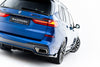 BMW - X7 M-PACK - G07/ G07  FACELIFT - CARBON FIBER REAR DIFFUSER (VERSION WITH TOWBAR)