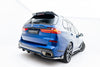 BMW - X7 M-PACK - G07/ G07  FACELIFT - CARBON FIBER REAR DIFFUSER (VERSION WITH TOWBAR)