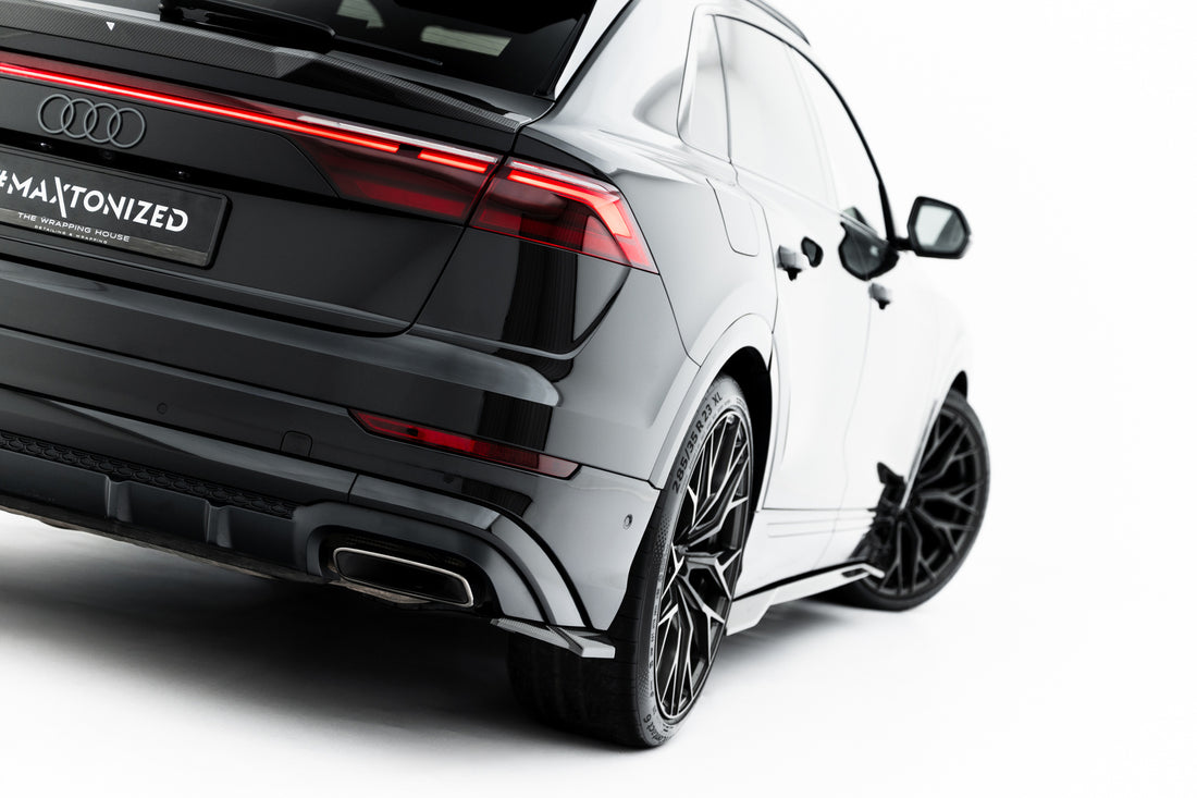 FOR AUDI - Q8 S-LINE - MK1 FACELIFT - CARBON FIBER REAR SIDE SPLITTERS