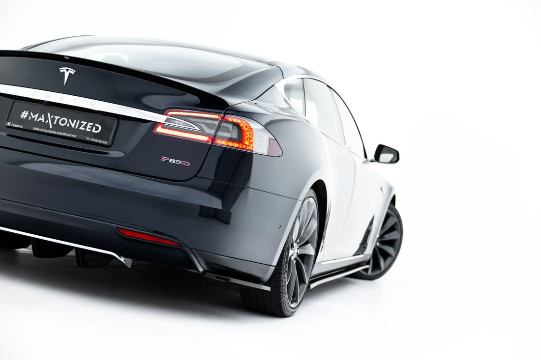 FOR TESLA - MODEL S MK1 - REAR SIDE SPLITTERS - V1