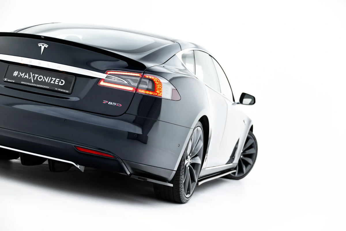 Tesla - Model S Mk1 - Rear Side Splitters - V1 – Maxton Design Canada
