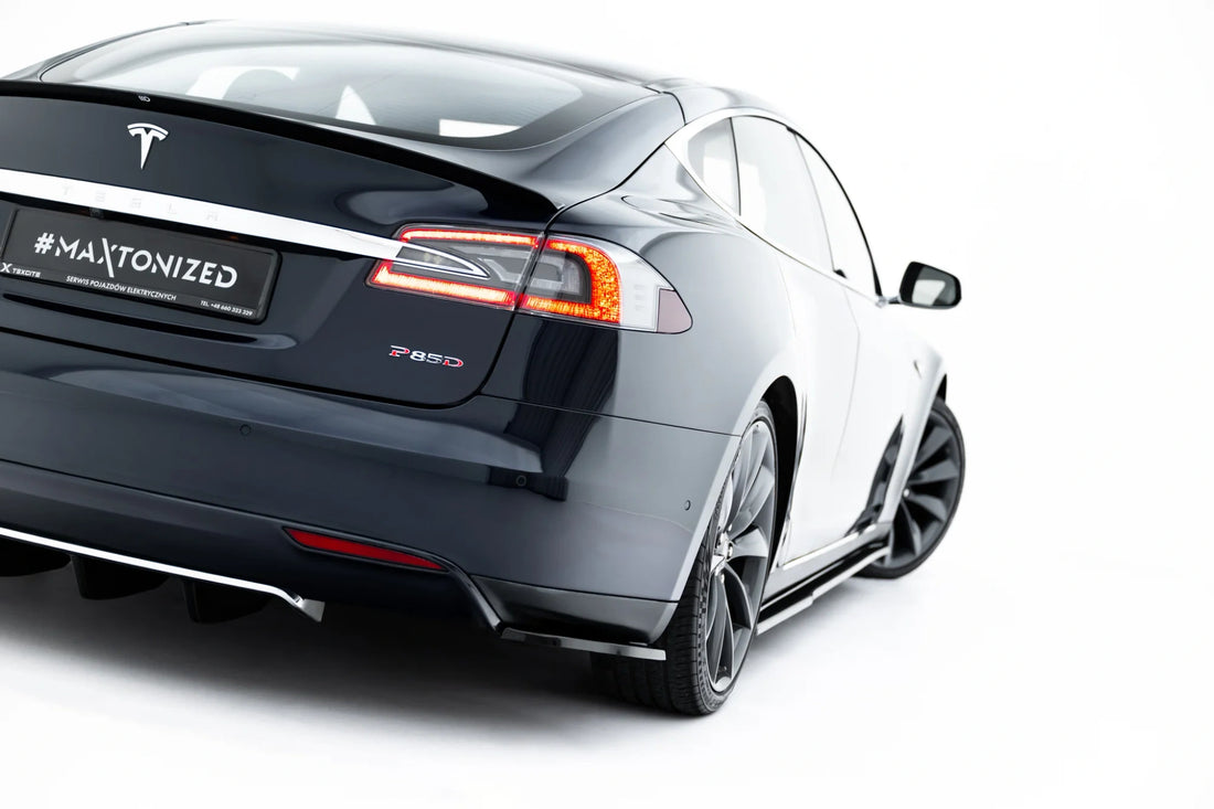 FOR TESLA - MODEL S MK1 - REAR SIDE SPLITTERS - V2