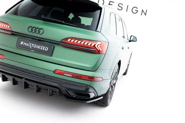 FOR AUDI - Q7 S-LINE - MK2 FACELIFT  - (4M) - REAR SPLITTER (WITH VERTICAL BARS)