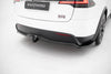 TESLA - MODEL X - MK1 FACELIFT - CENTRAL REAR SPLITTER (WITH VERTICAL BARS) - V2