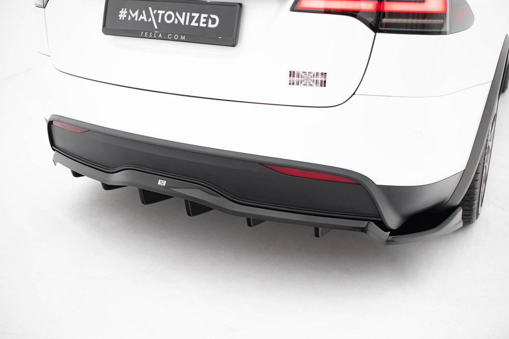 TESLA - MODEL X - MK1 FACELIFT - CENTRAL REAR SPLITTER (WITH VERTICAL ...