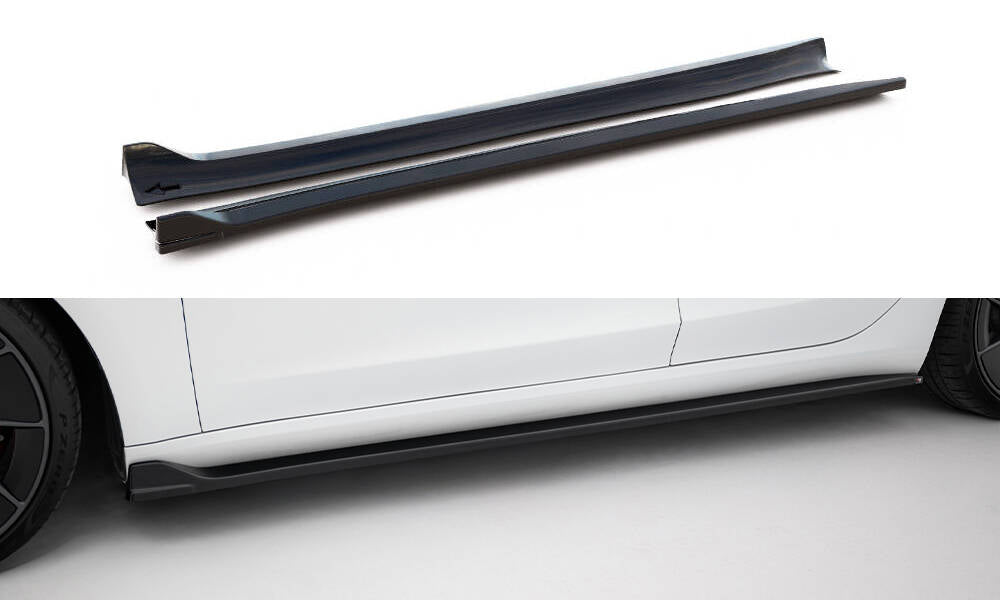 FOR TESLA - MODEL 3 PERFORMANCE - FACELIFT - SIDE SKIRTS DIFFUSERS - V3