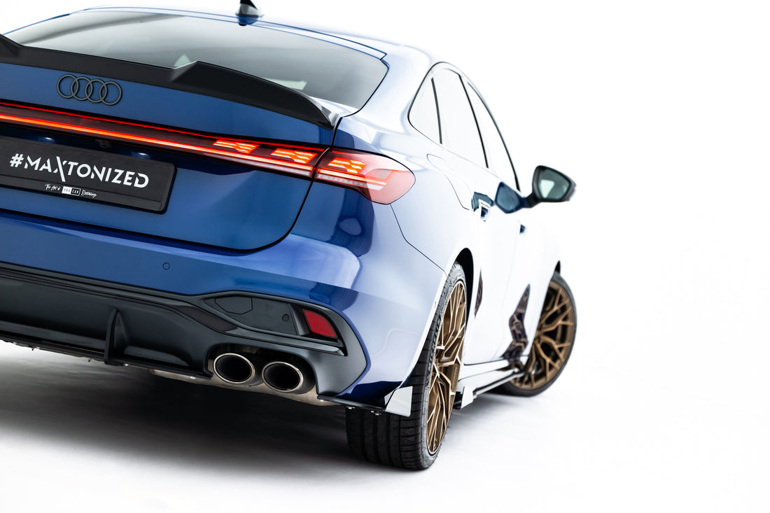 FOR AUDI - S5 SEDAN - B10 - STREET PRO REAR SIDE SPLITTERS + FLAPS