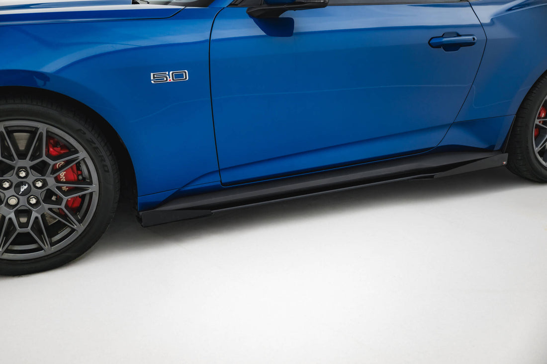 FOR FORD - MUSTANG GT MK7 - STREET PRO SIDE SKIRTS DIFFUSERS + FLAPS