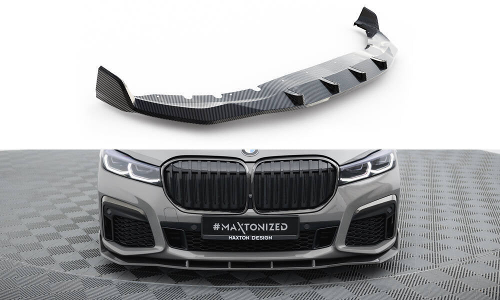 FOR BMW - 7 SERIES - M-PACK - G11 - FACELIFT - CARBON FIBER FRONT SPLITTER