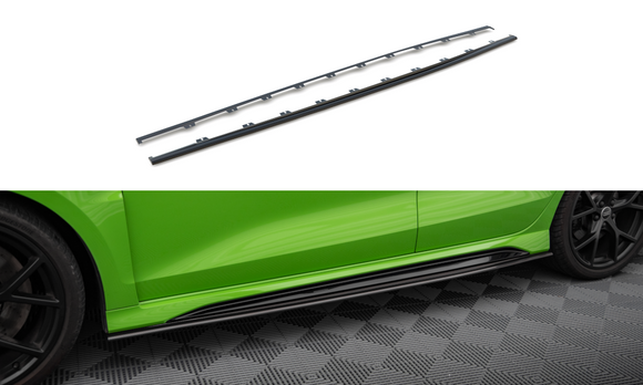 Audi - RS3 8Y - Side Skirts Diffusers - CARBON FIBER