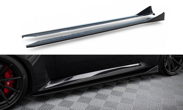 FOR BMW - M2 - G87 - CARBON FIBER SIDE SKIRTS DIFFUSERS