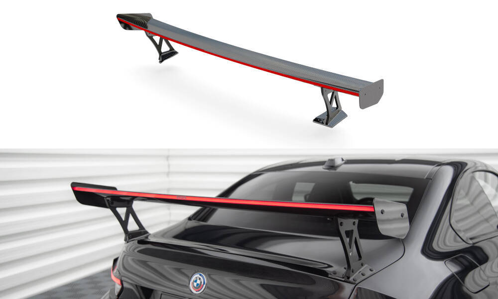 FOR BMW - M2 - G87 - CARBON FIBER SPOILER + LED LIGHT