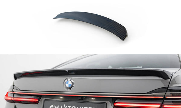 FOR BMW - 7 SERIES - M-PACK - G11 - FACELIFT - CARBON FIBER TAILGATE SPOILER