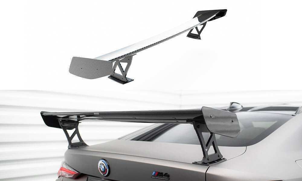 FOR BMW - G82 - M4 - CARBON SPOILER WITH EXTERNAL BRACKETS UPRIGHTS