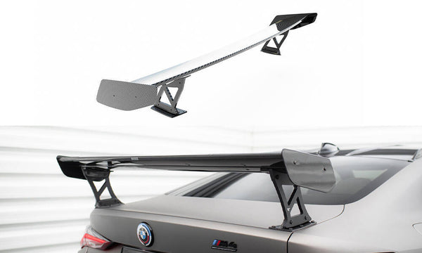 FOR BMW - G82 - M4 - CARBON SPOILER WITH EXTERNAL BRACKETS UPRIGHTS