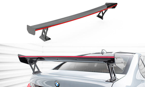 FOR BMW - M3 G80 / M340I G20 / 3 M-PACK G20 / 3 STANDARD G20 - CARBON SPOILER WITH EXTERNAL BRACKETS UPRIGHTS + LED