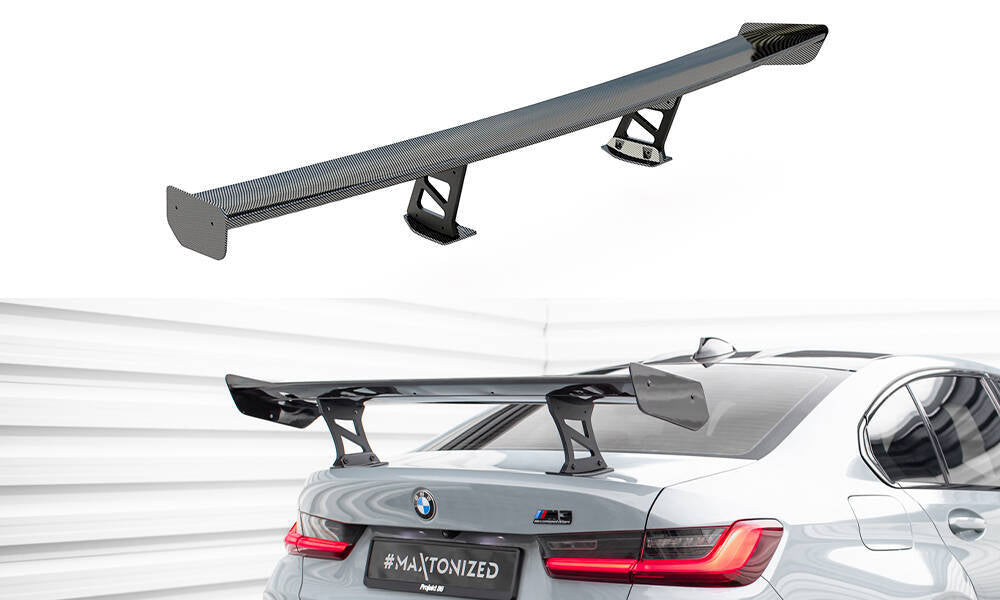 FOR BMW - M3 G80 / M340I G20 / 3 M-PACK G20 / 3 STANDARD G20 - CARBON SPOILER WITH INTERNAL BRACKETS UPRIGHTS