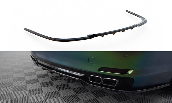 BMW - 7 SERIES - F01 - CENTRAL REAR SPLITTER (WITH VERTICAL BARS)