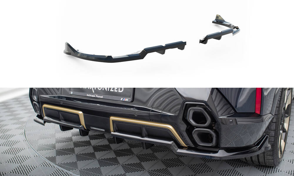 FOR BMW - XM - G09 - CENTRAL REAR SPLITTER (WITH VERTICAL BARS)